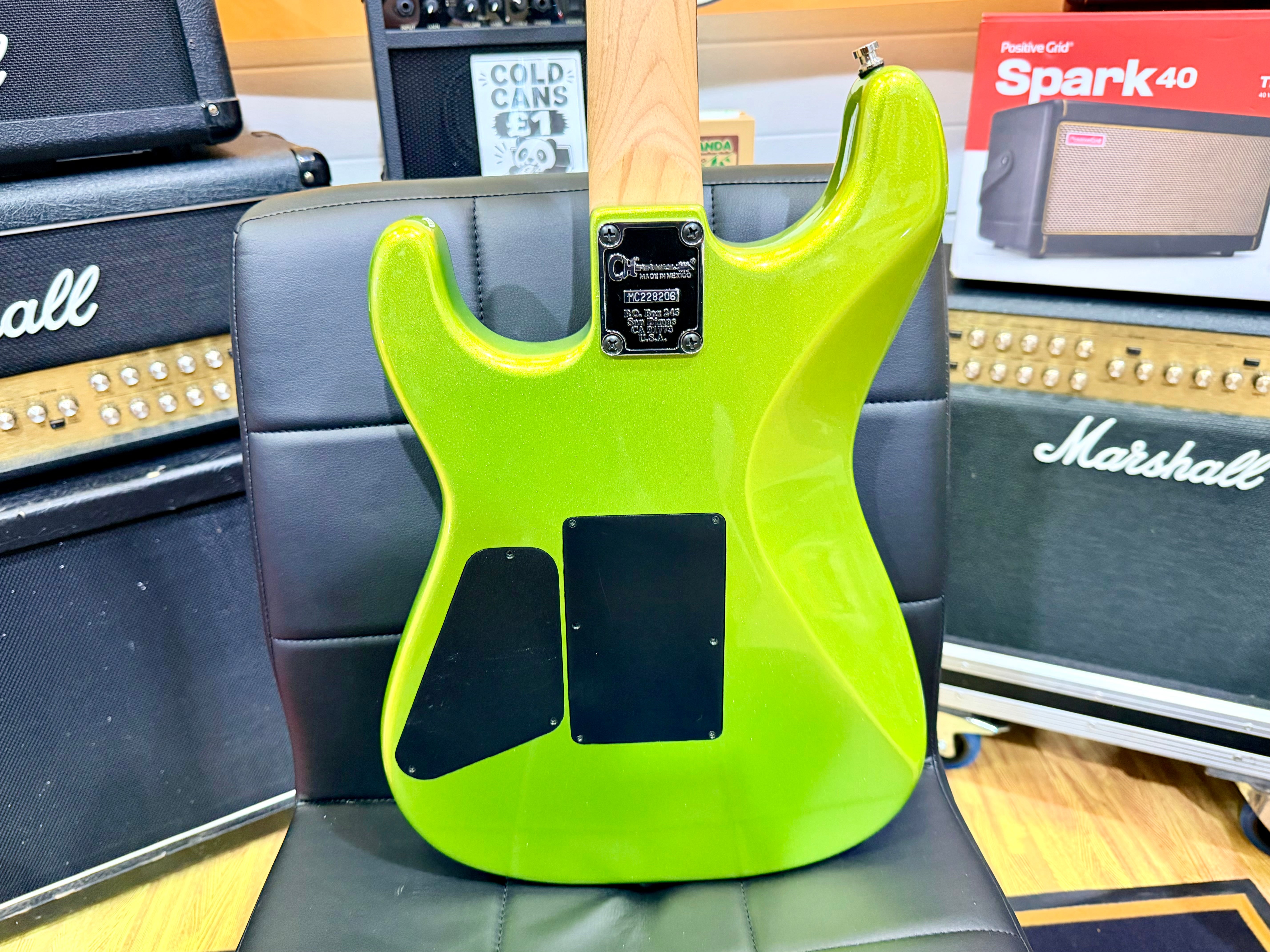 ⚡️2022⚡️ Charvel Pro-Mod San Dimas Style 1 HH FR E~ Lime Green Metallic~ Floyd!