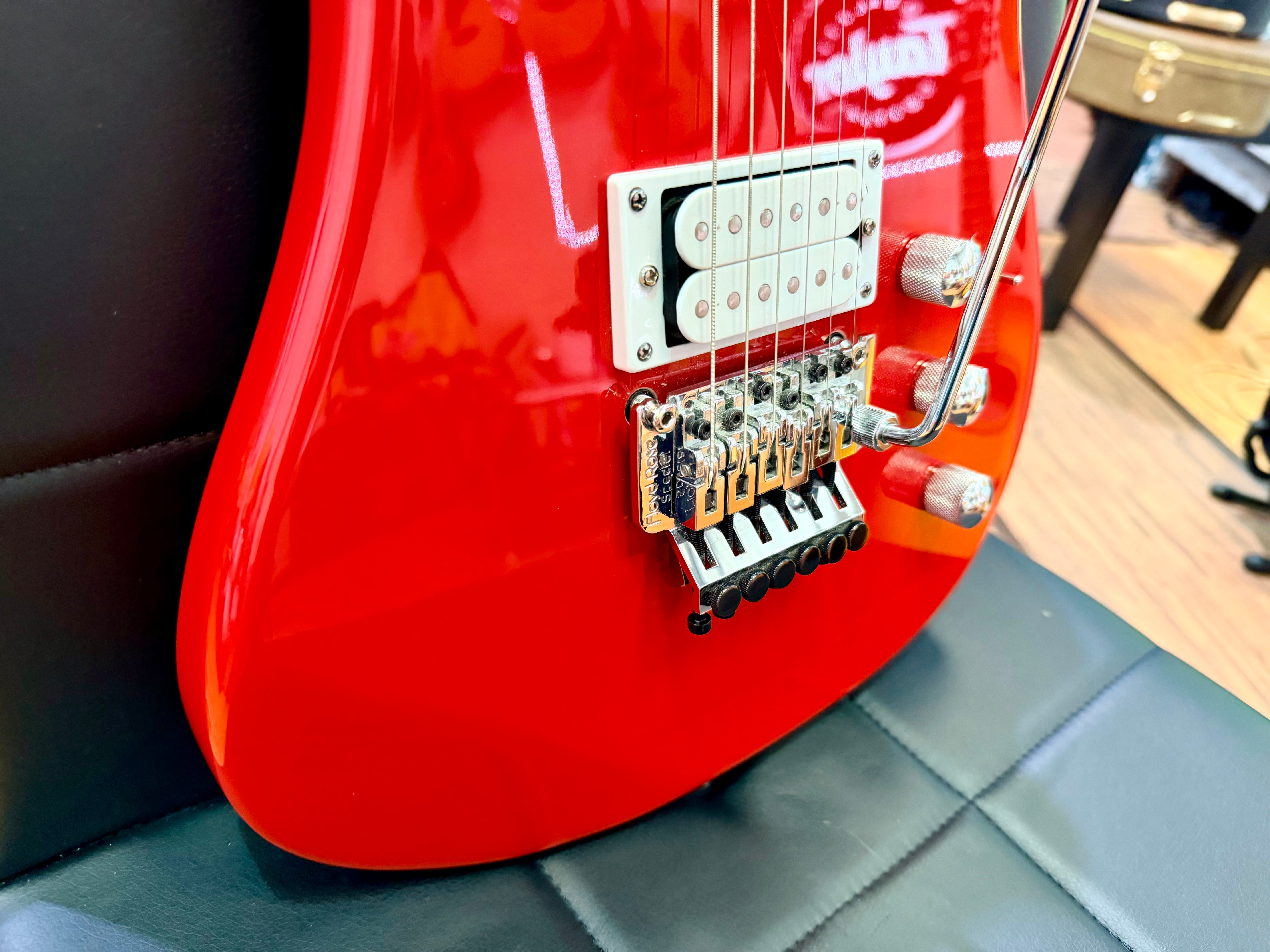 🔥2021🔥 Kramer Pacer Classic FR Special~ Scarlet Red Metallic~ Floyd Rose HH!