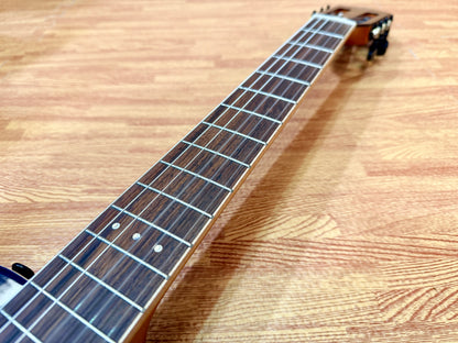 🔥NEW🔥 Ortega TourPlayer Deluxe RTPDLX-FMA Nylon Electro-Acoustic Guitar Blue!