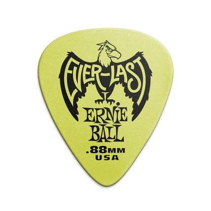 Ernie Ball Everlast Picks- 0.88mm Green 12 Pack