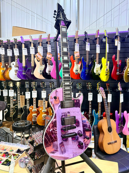🔥2021🔥 Jackson Pro Series Marty Friedman MF-1 Purple Cracked Mirror Signature!