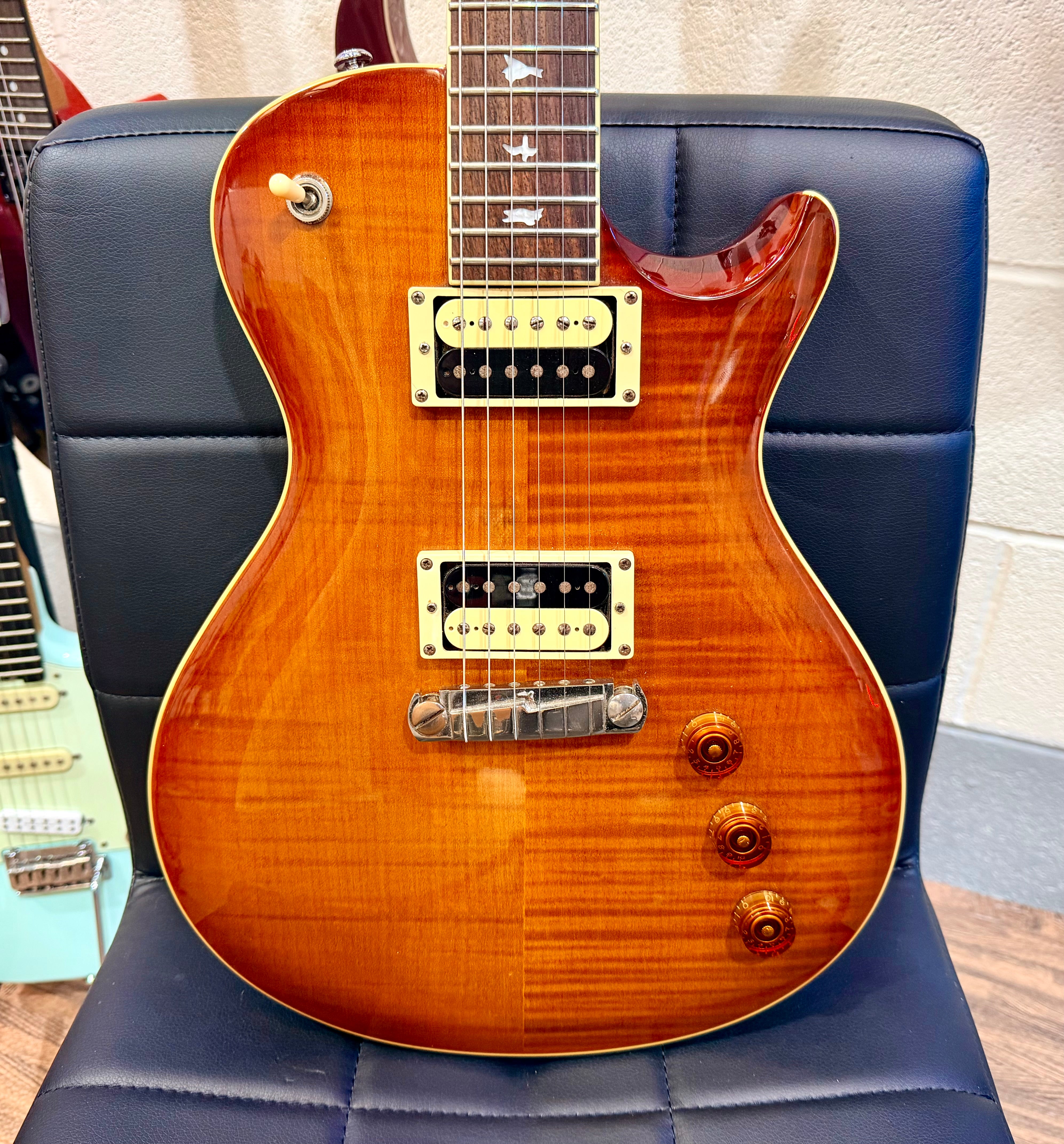 ☀️2013☀️ PRS SE Bernie Marsden Signature Singlecut~ Vintage Sunburst~ Korea~ Bag