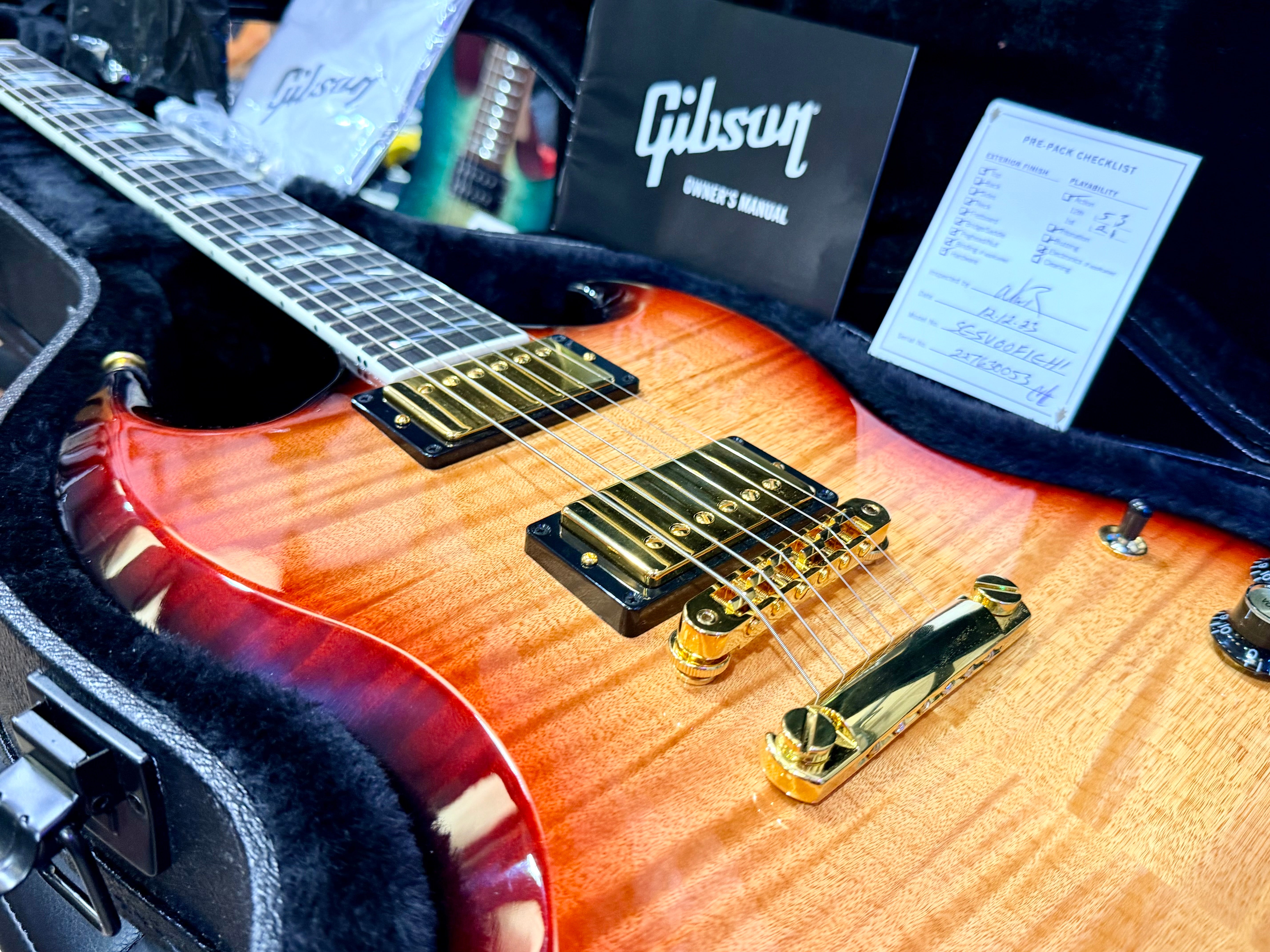 🔥MINT🔥 Gibson SG Supreme In Fireburst~ AAA Figured Top~ Gold Hardware 2023 USA!