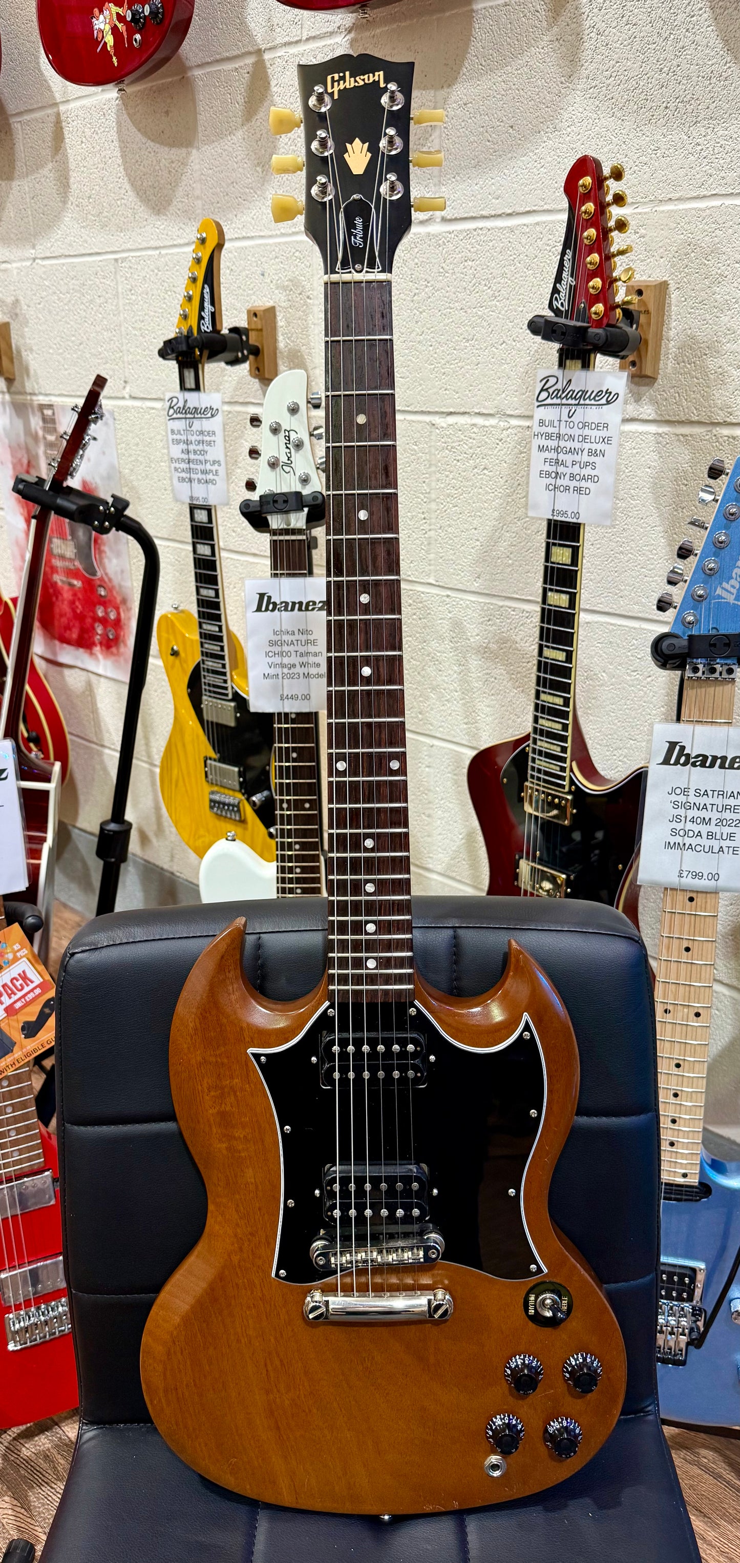 🌟2020🌟 Gibson SG Tribute~ Natural Walnut Finish~ Hiscox Hard Case~ USA Made!