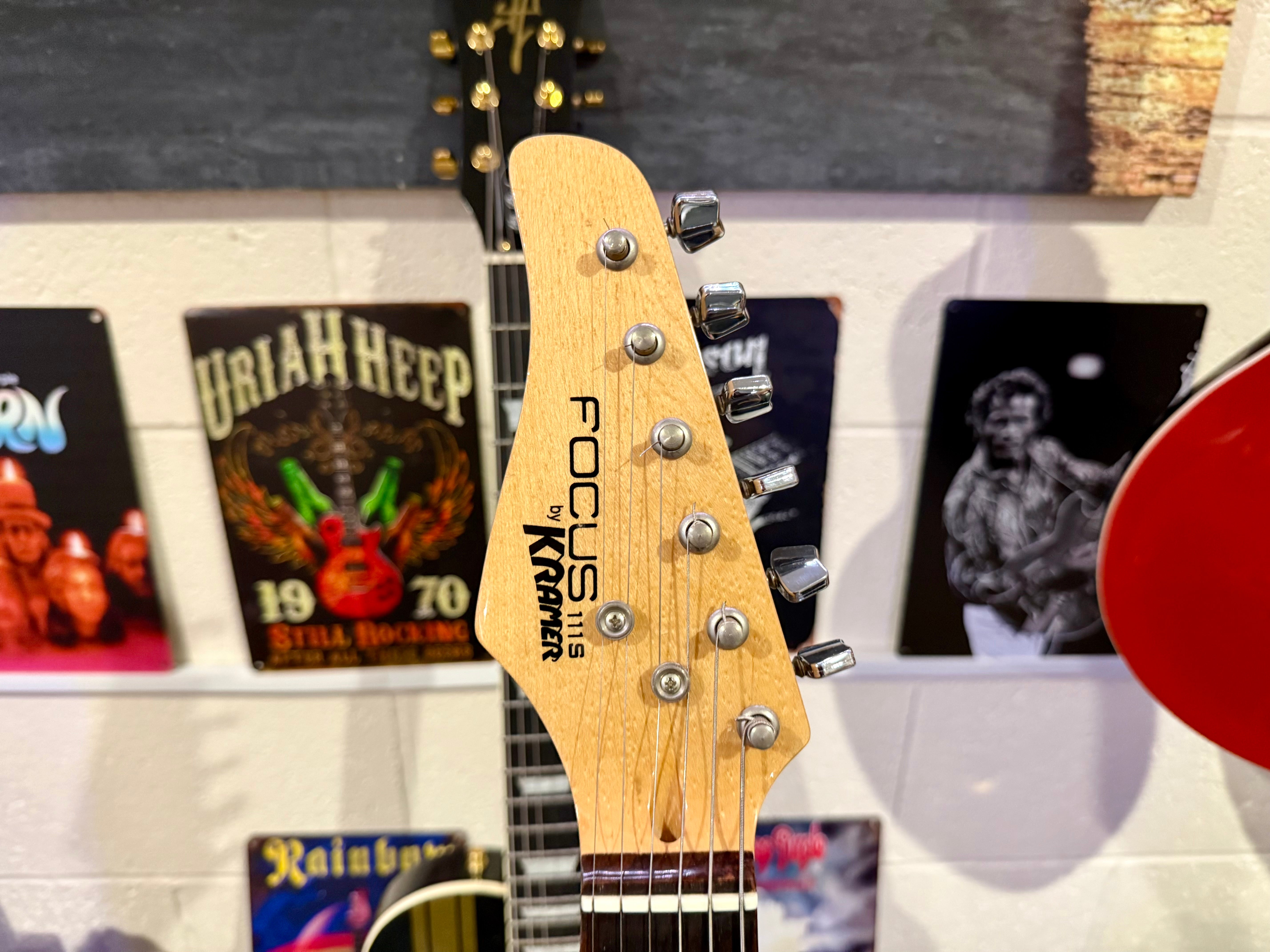 🔥RARE LEFTY🔥 Vintage 90’s Kramer Focus 111S~ Metallic Red~ Stratocaster Style!