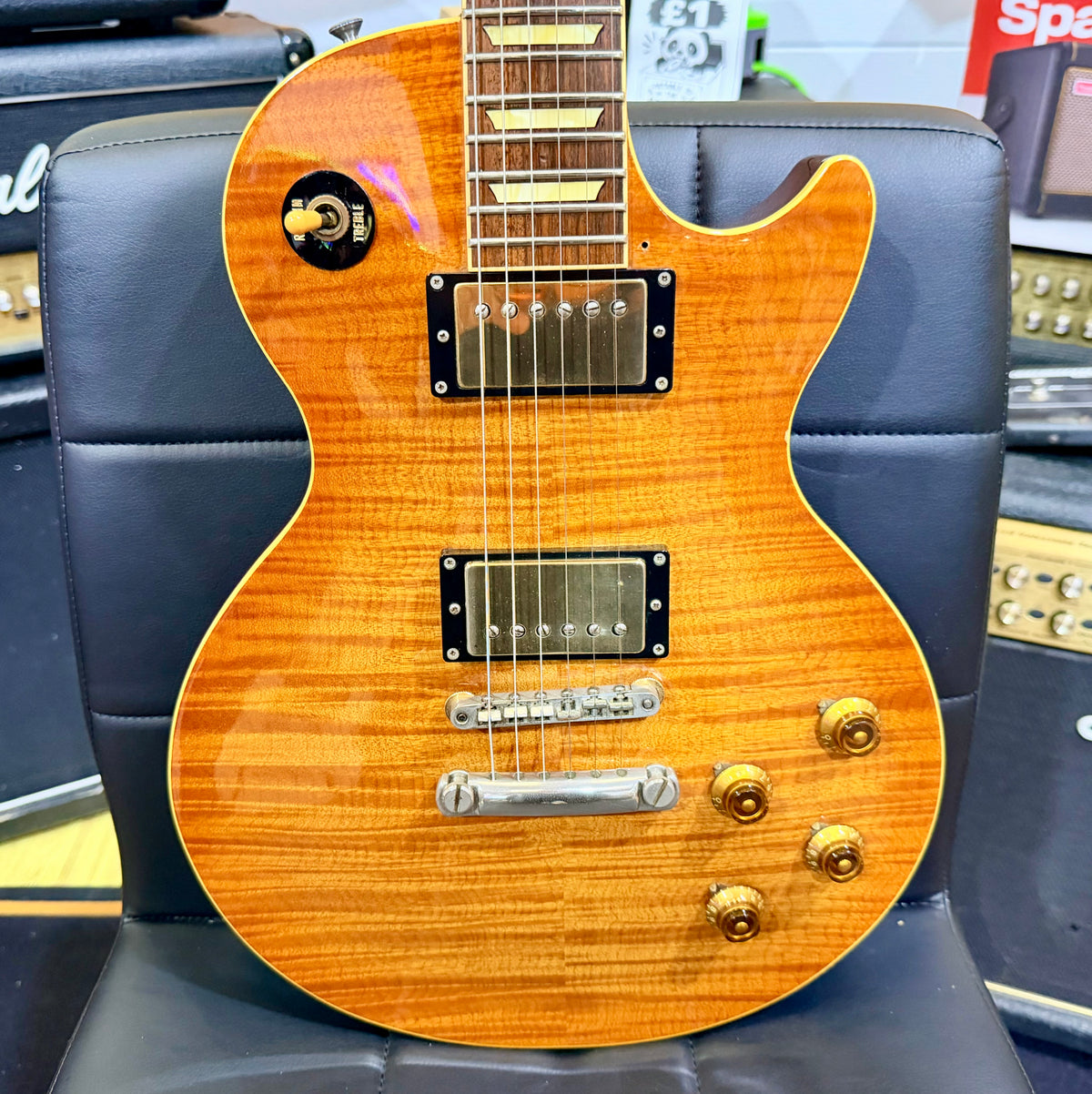 🇯🇵1996🇯🇵 Orville LPS-80F Les Paul Deep Cherry Tiger Top MIJ Japan Import!