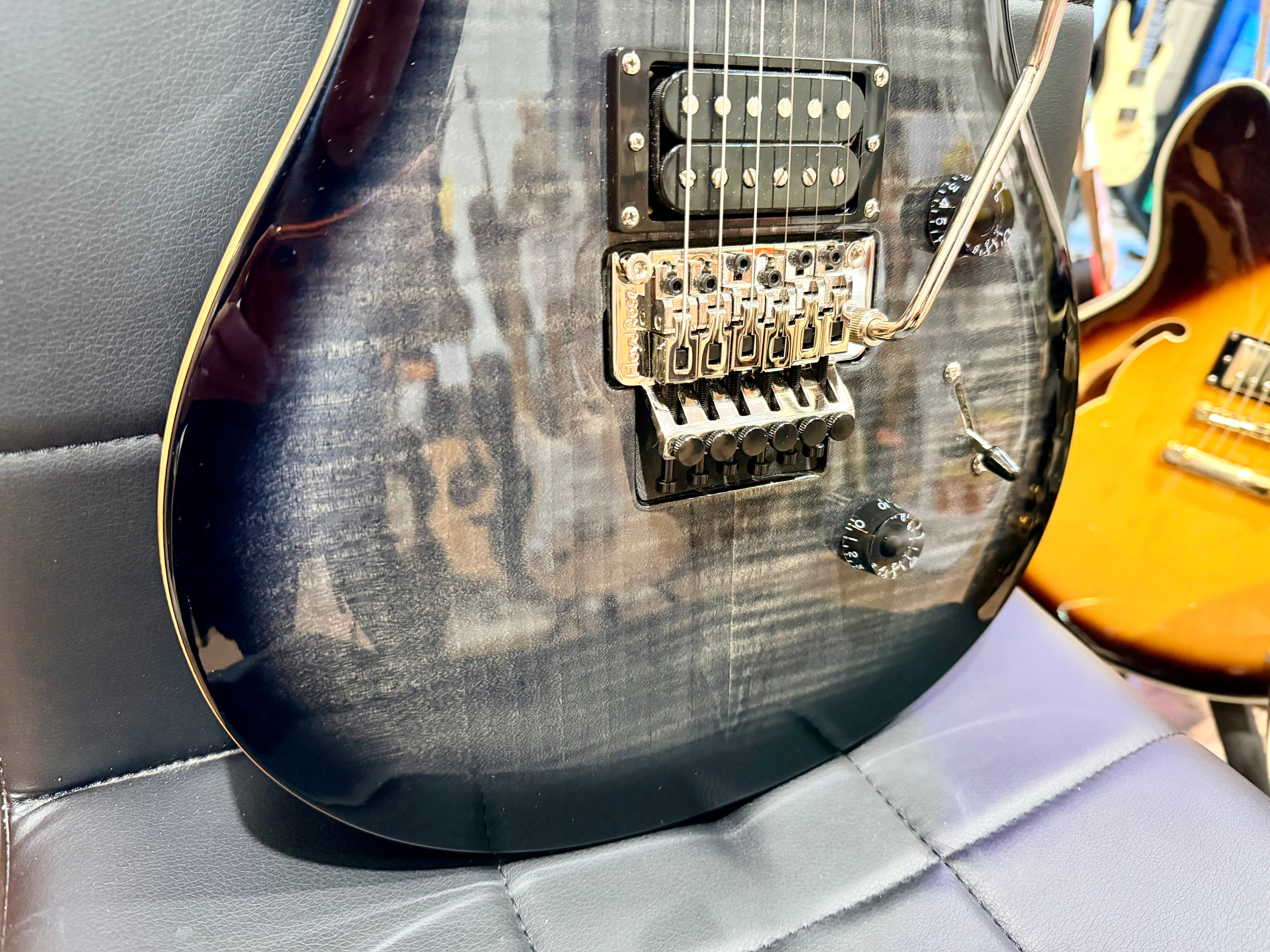 🔥2022🔥 PRS SE Custom 24 Floyd Rose~ Charcoal Burst~ Gig Bag~ Mint Condition!