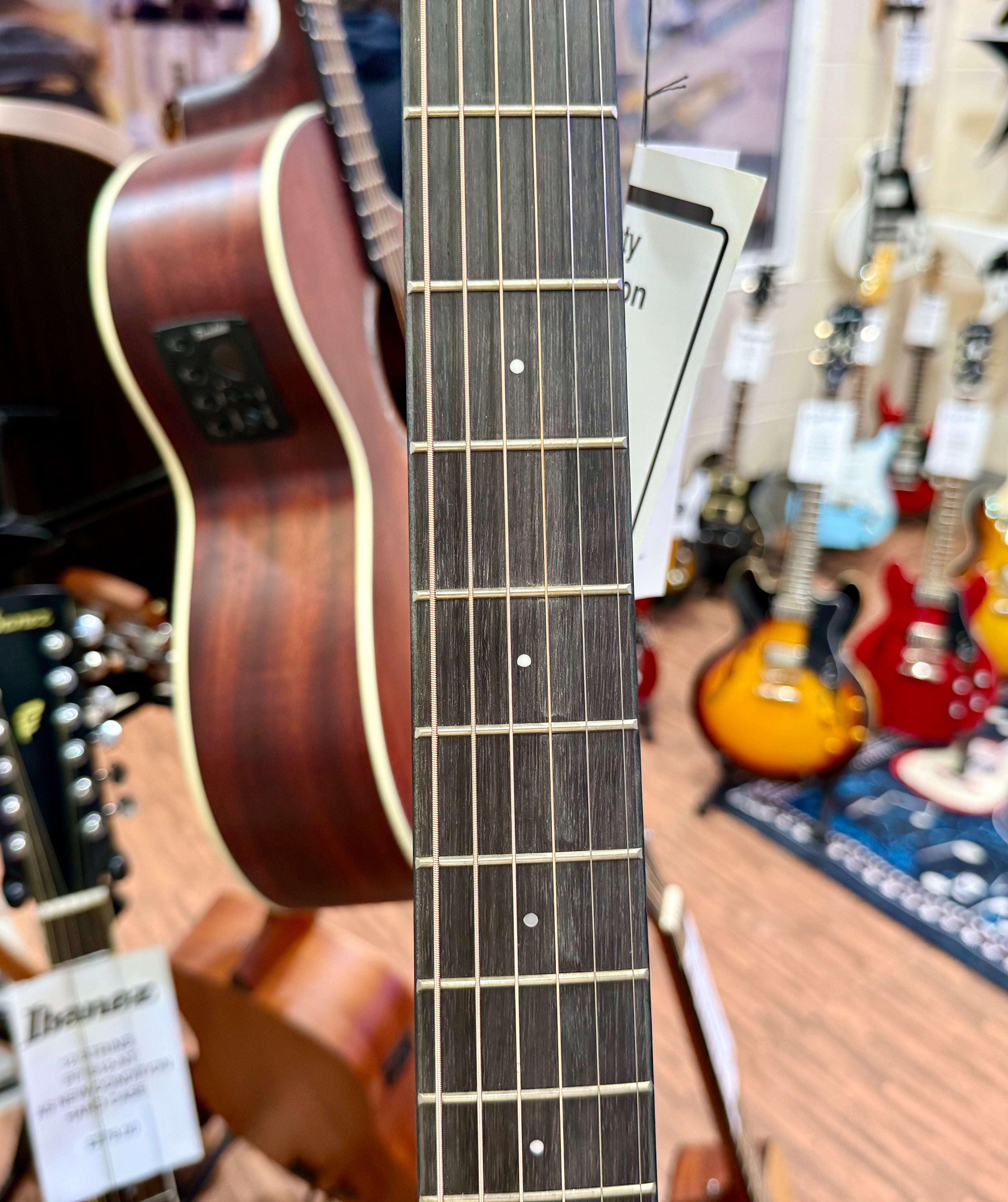 🌟NEW FOR 2025🌟 Vintage Historic Series 'Parlour' Acoustic Guitar ~ Aged Finish