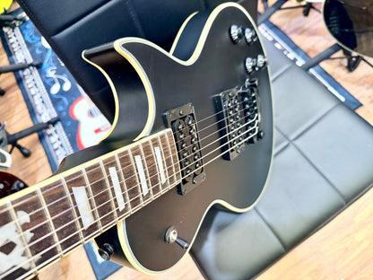 🔥B-STOCK DEAL🔥 NEW Vintage V100 VMX Electric Guitar~ Satin Black Les Paul!