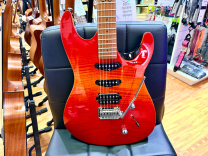 ☀️2020☀️ Chapman Guitars ML1 Hybrid~ Cali Sunset Red HSS~ Roasted Maple Neck!