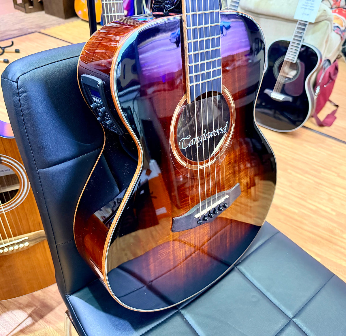 Tanglewood Winterleaf Exotic TWX1EK Electro Acoustic~ Koa~ Autumn Burst Gloss