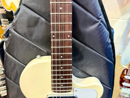 🌟NEW🌟 Harmony Juno Standard Electric~ Pearl White Gold Foil P90 + Mono Case!