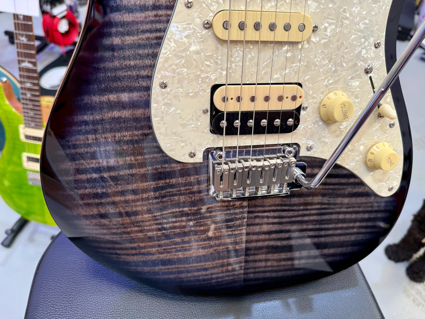 🔥EX DEMO 2024🔥 Sire Larry Carlton S7 FM~ Flamed Maple HSS~ Transperant Black!
