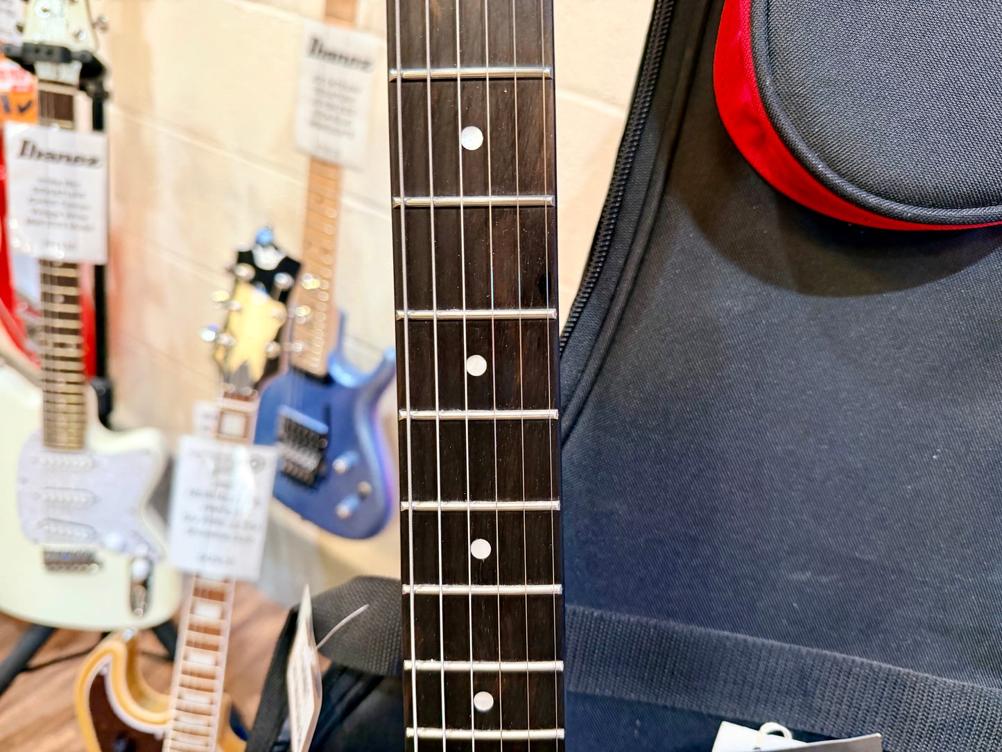 🔥868/2000🔥 BC Rich Warlock~ Stranger Things NJ Model~ Eddies ‘Hellfire’ + Bag!