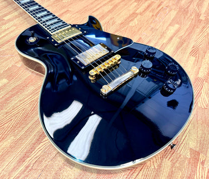 🔥RARE 1989🔥 Epiphone Les Paul Custom MIK First Year~ Open Book~ Korea~ Black!