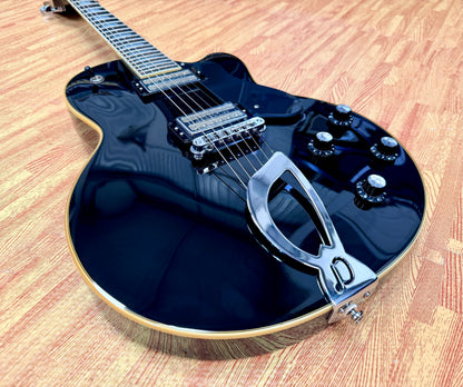 🔥2008🔥 DeArmond M-75 by Guild~ Gloss Black~  Korean Made With USA 2K Pickups!