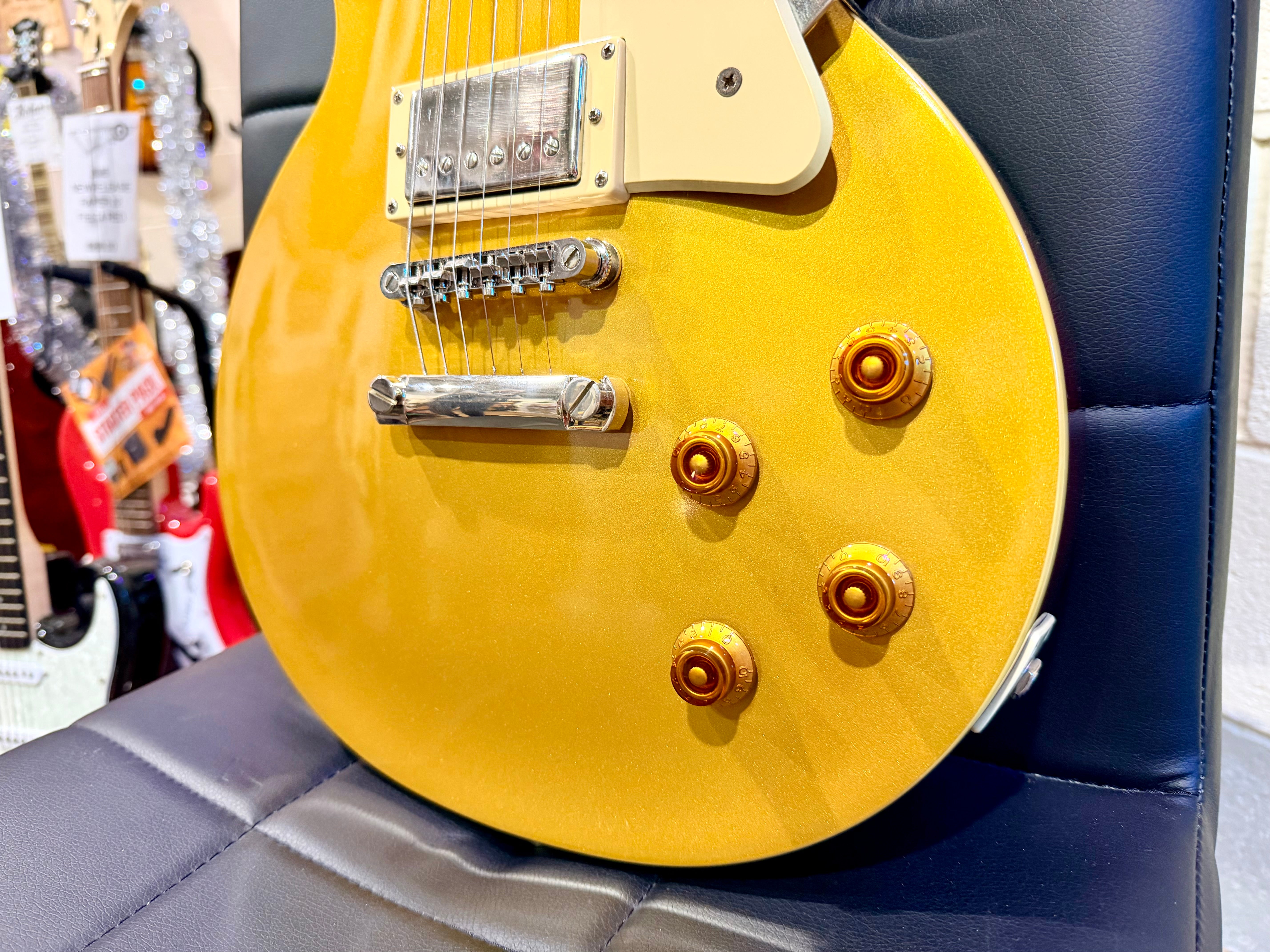 🌟2015🌟 Epiphone Les Paul Standard Gold Top~ Electric Guitar~ Lovely Condition!