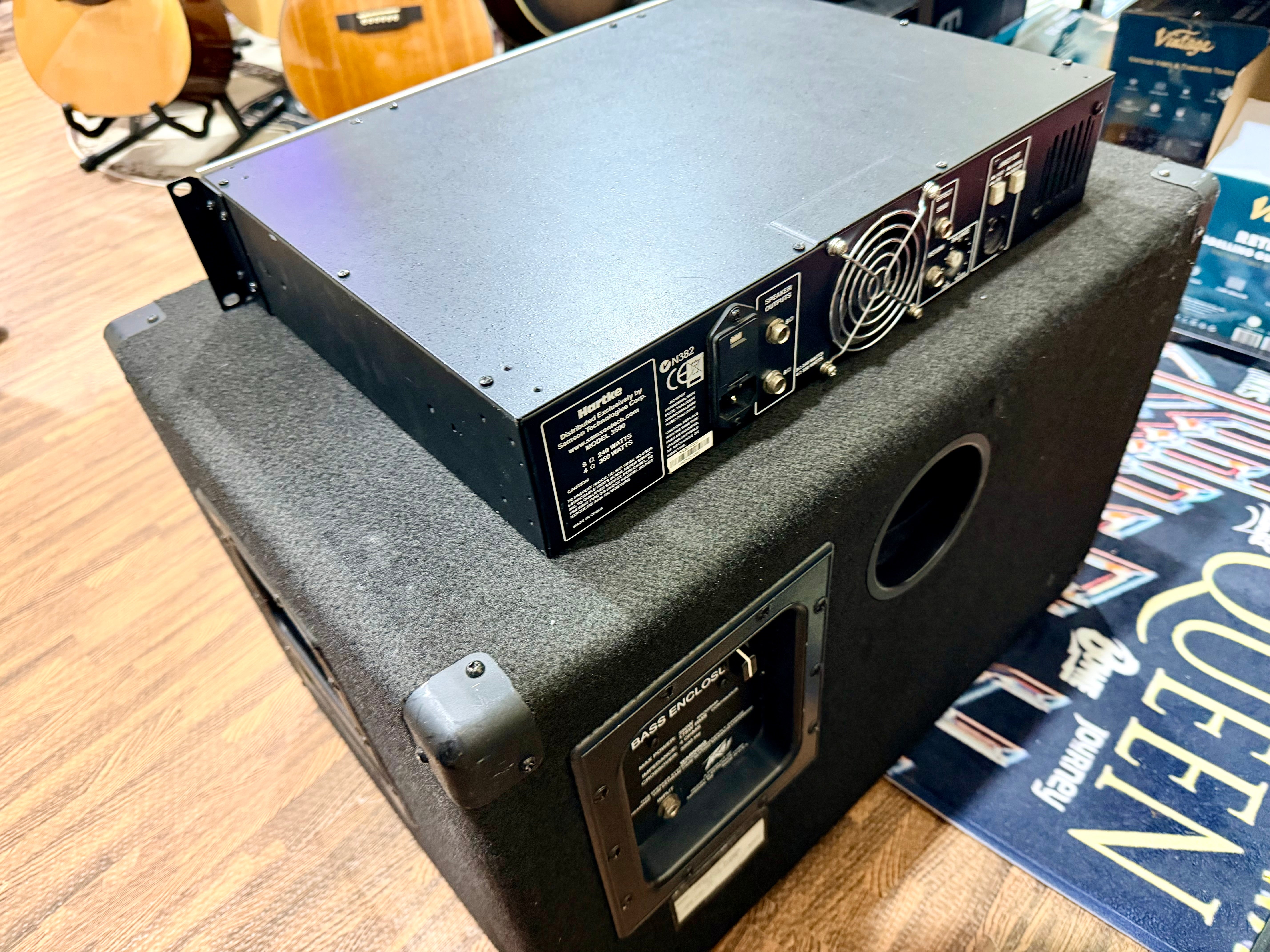 🔥AMP/CAB🔥 Hartke HA3500 Bass Amplifier Head~ 2x10 Cabinet W/Peavey 4 ohm 350W!