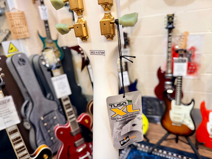 🔥NEW🔥 Vintage V100 ReIssued Electric Guitar – Arctic White Les Paul V100AW!