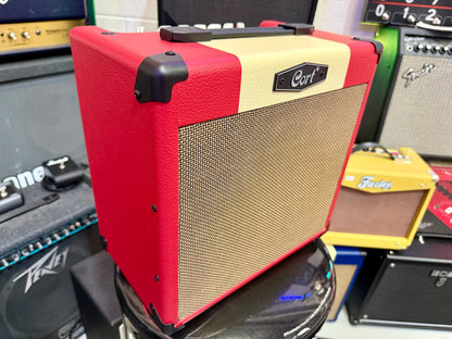 🎸NEW FOR 2025🎸 Cort CM15-R Red Combo Practice Amplifier~ Guitar Amp 15w