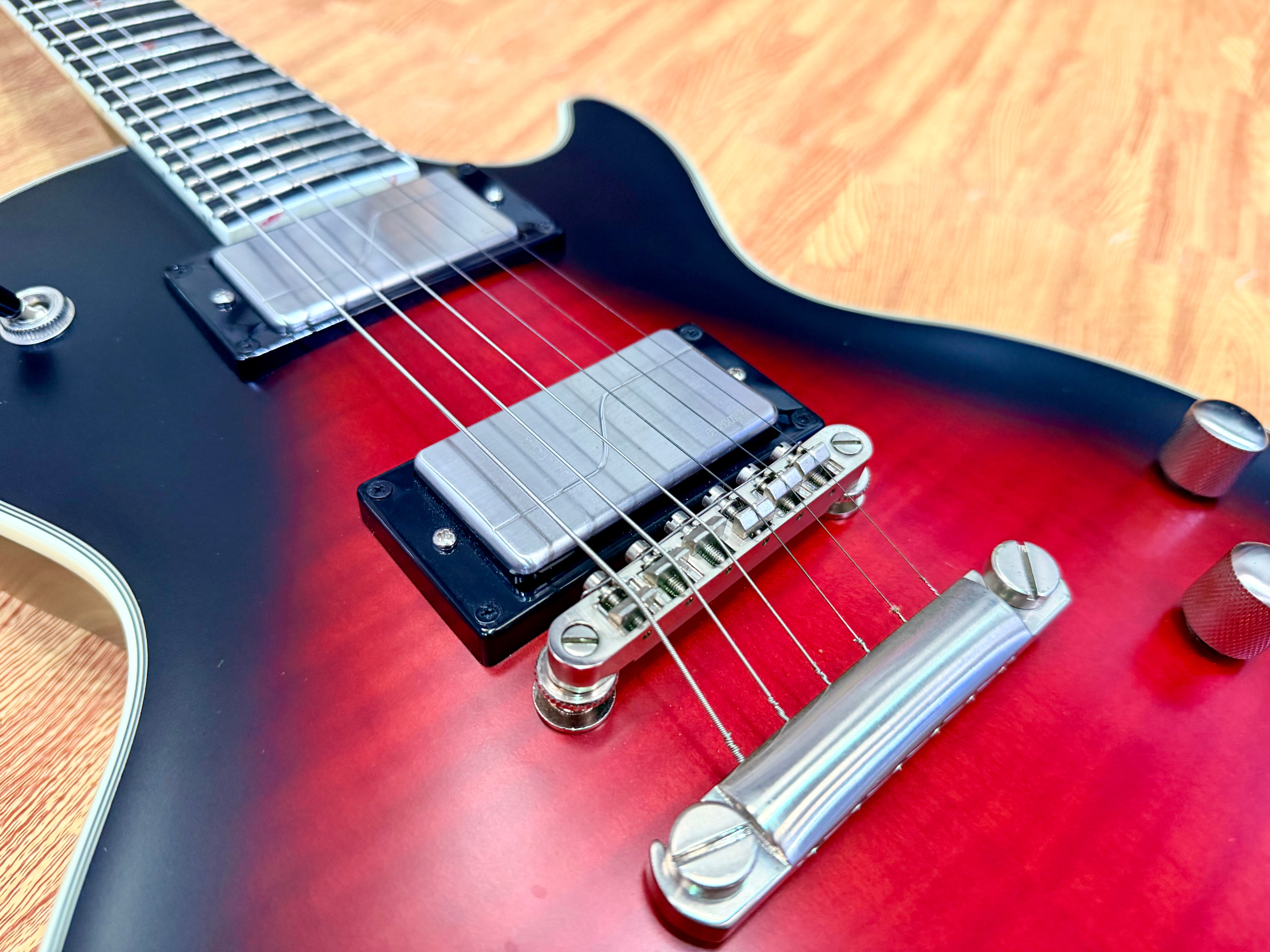 🔥2022🔥 Epiphone Les Paul Prophecy~ Red Tiger Aged Gloss~ Active Fishman P’ups!