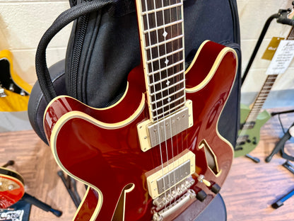 🌟MINT🌟 D’Angelico Excel Series DC Tour Hollowbody Centre Block~ Solid Wine Red