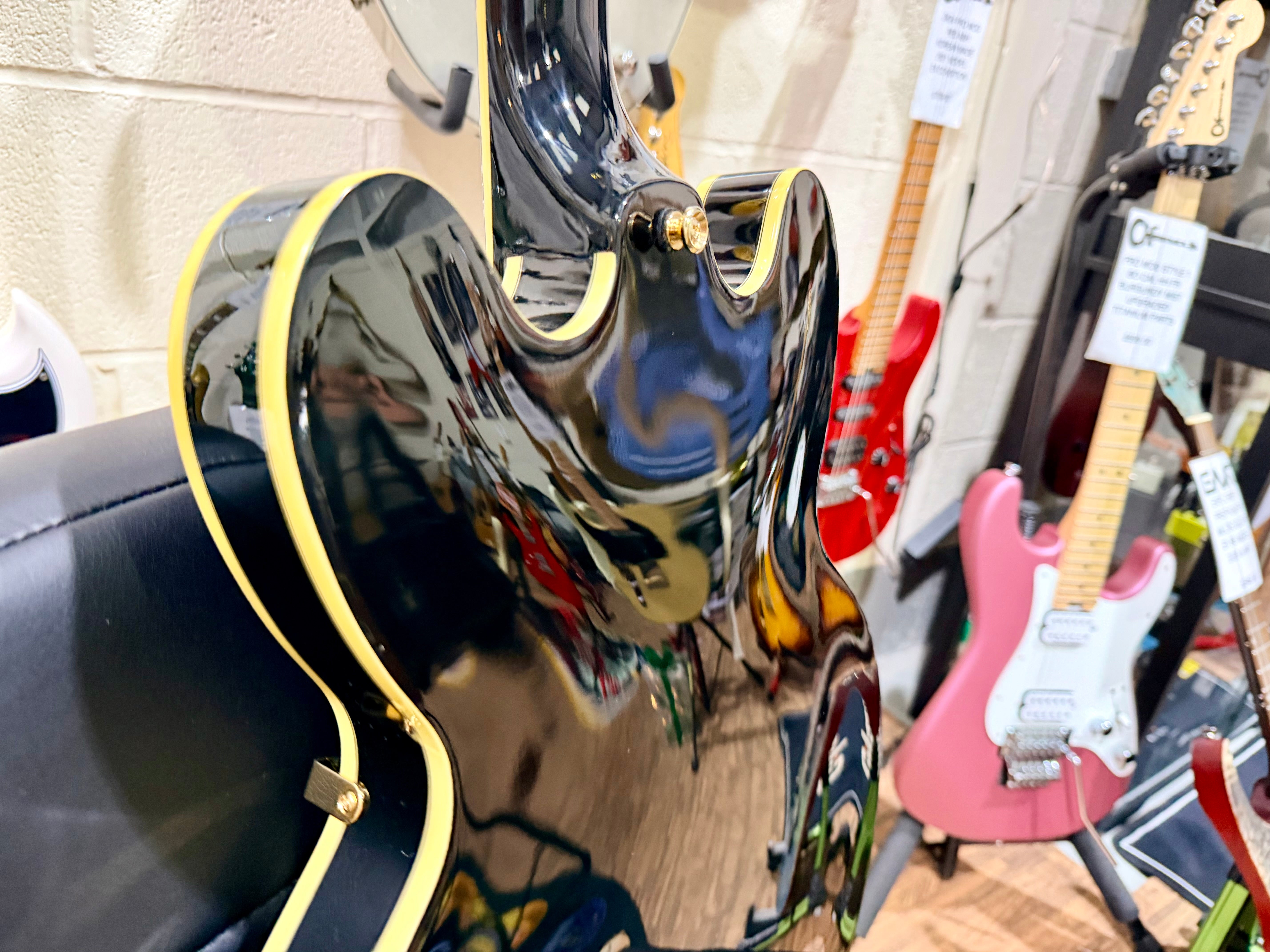 🌟MINT 2021🌟 Epiphone Sheraton II Pro Hollowbody~ Ebony Black + Hard Case!