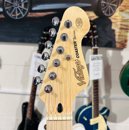 🌟NEW🌟 Vintage V60 Maple Coaster~ Electric Guitar Starter Pack Red~ Strat Style!