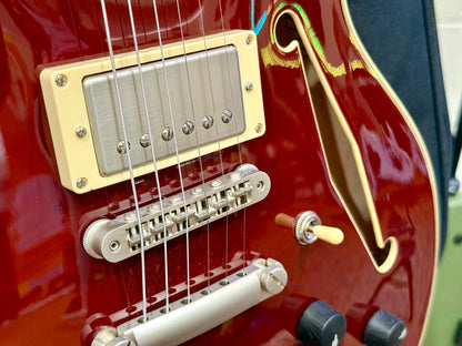 🌟MINT🌟 D’Angelico Excel Series DC Tour Hollowbody Centre Block~ Solid Wine Red