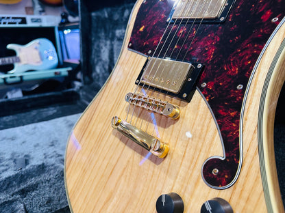 🌟MINT🌟 D'Angelico Ludlow Deluxe~ Swamp Ash Natural~2018~ Hard Case~MUST SEE 🌟