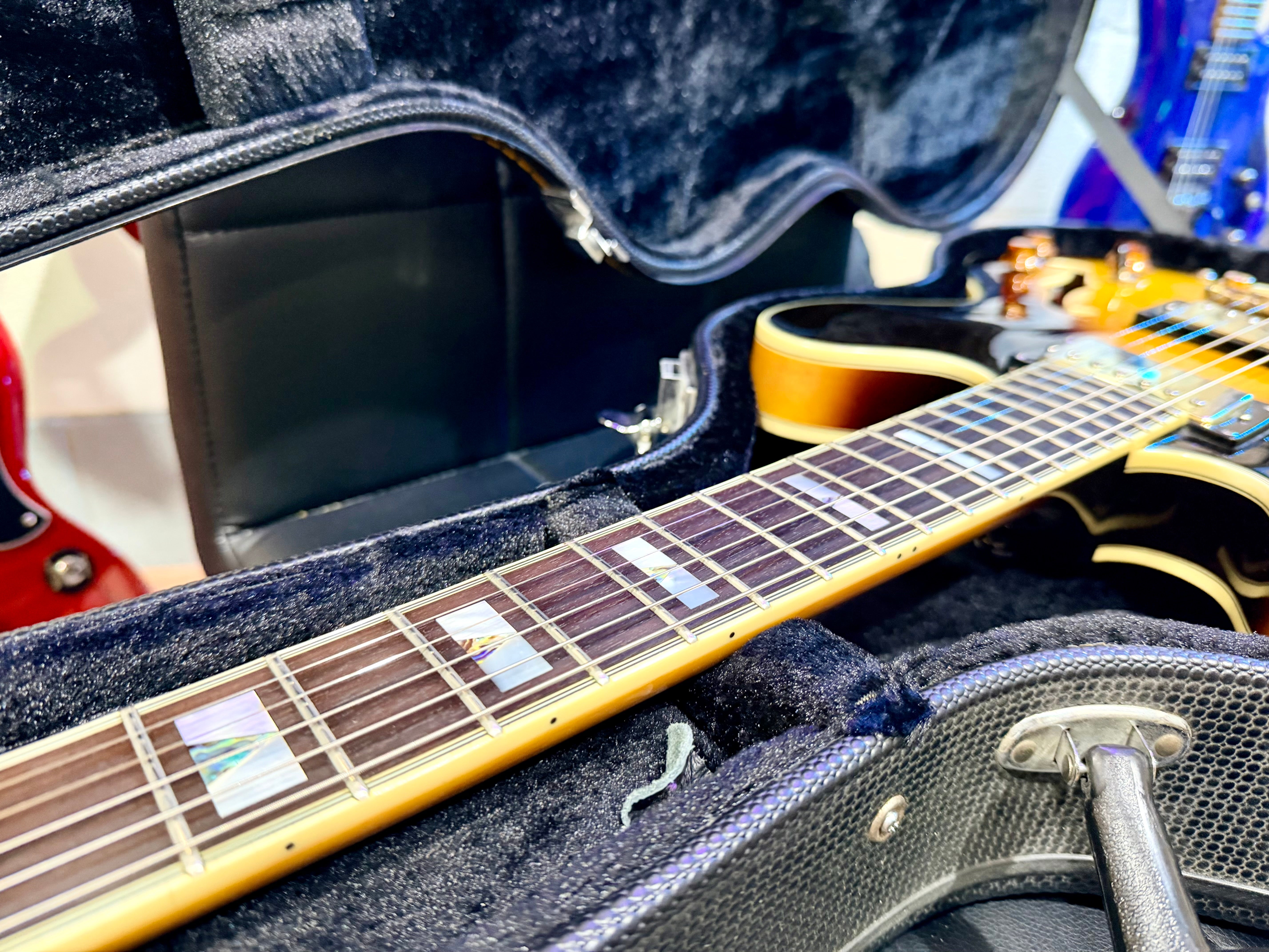 ☀️2008☀️ Epiphone Sheraton ii VS~ Vintage Sunburst~ Hollow-body~ Hard Case!