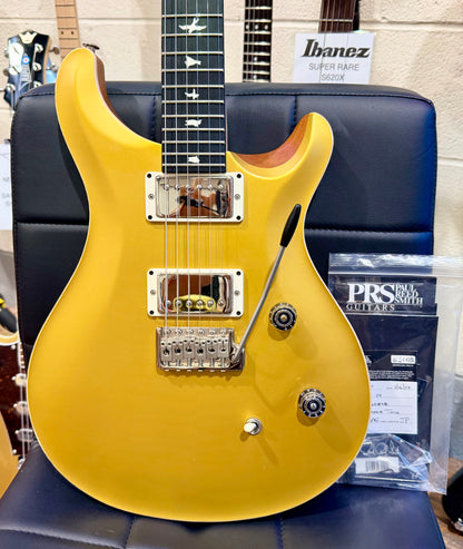 🔥RARE 2023🔥 PRS CE24 Satin Gold Top Limited Edition~ Natural Back~ USA~ Gig Bag