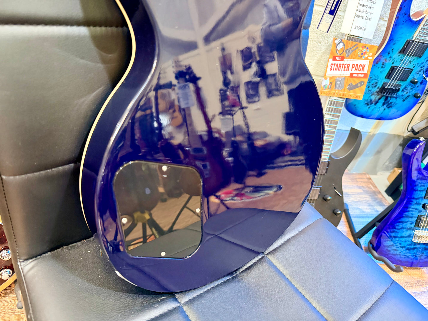 🔥2011 USA🔥 Gibson Les Paul Classic Plus Top~ Manhattan Midnight Blue + Case!