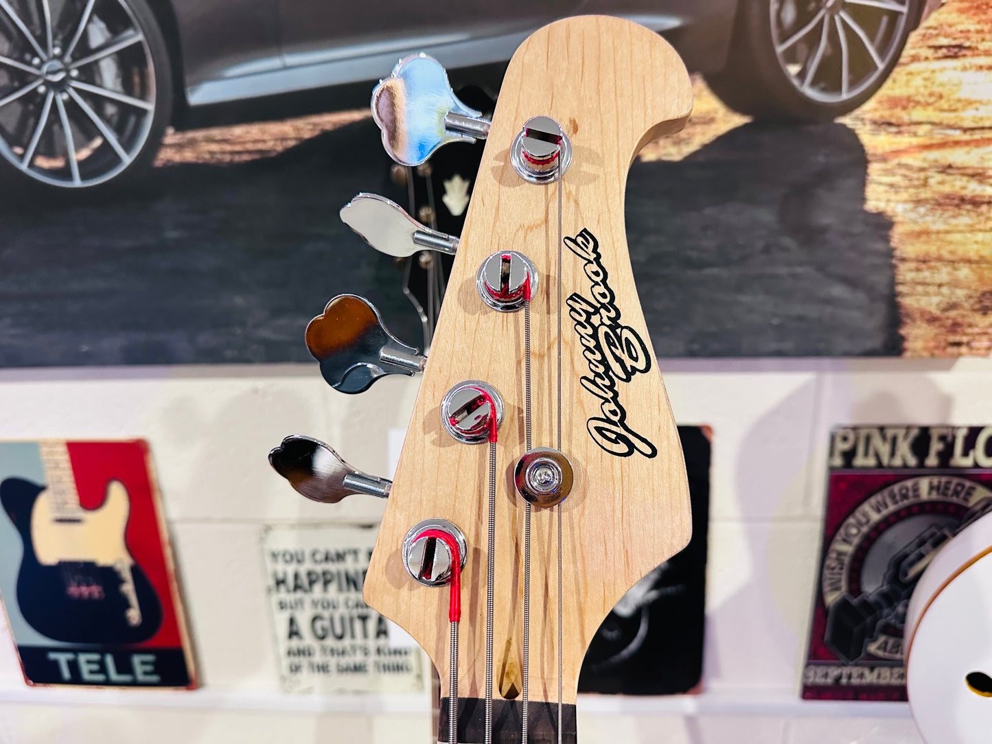 🎸NEW🎸 Johnny Brook P Bass Guitar~ Electric Precision Style~ Gloss Red!