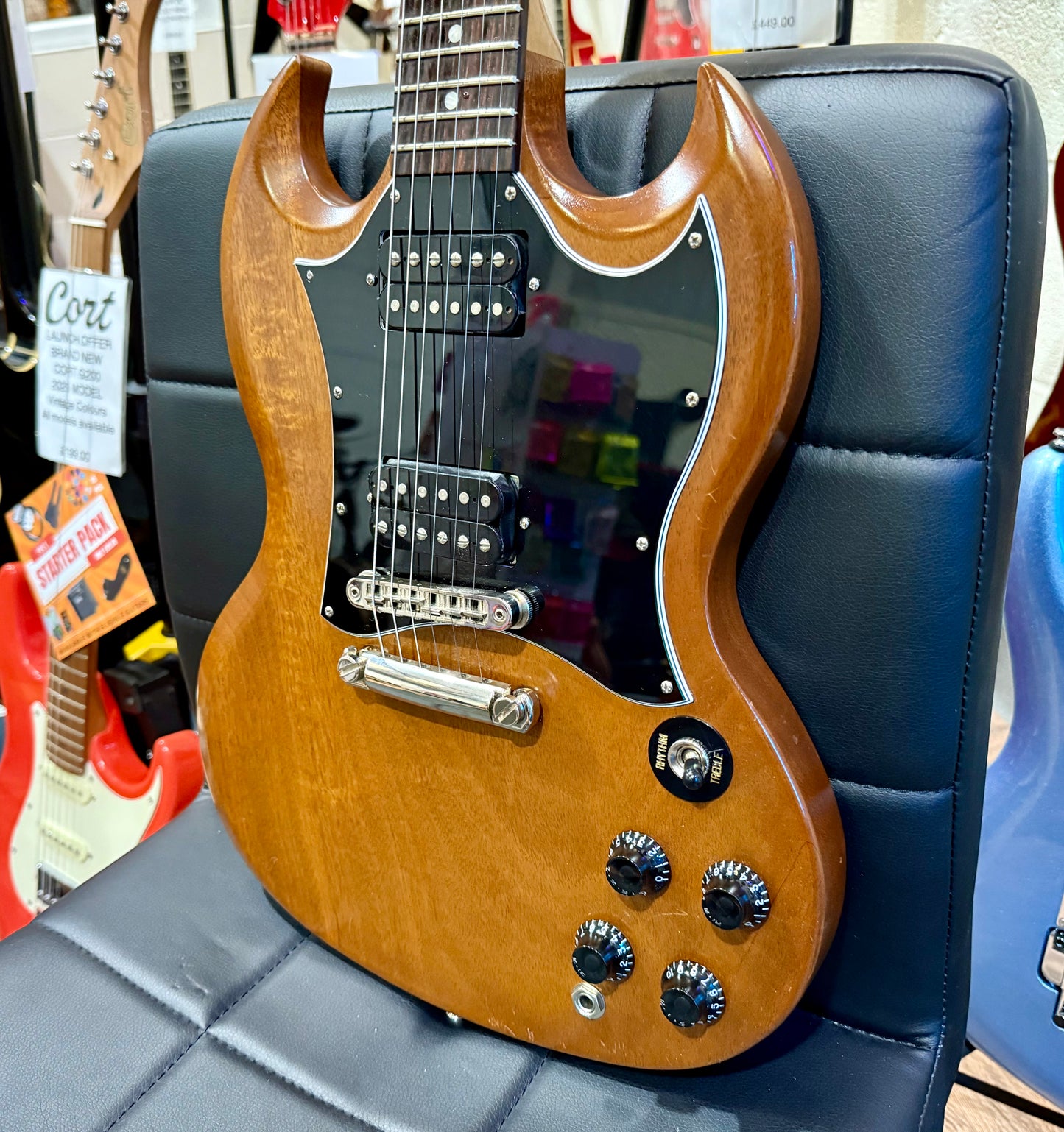 🌟2020🌟 Gibson SG Tribute~ Natural Walnut Finish~ Hiscox Hard Case~ USA Made!