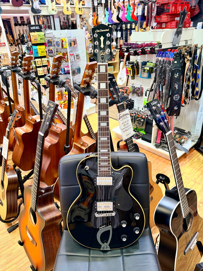 🔥2008🔥 DeArmond M-75 by Guild~ Gloss Black~  Korean Made With USA 2K Pickups!