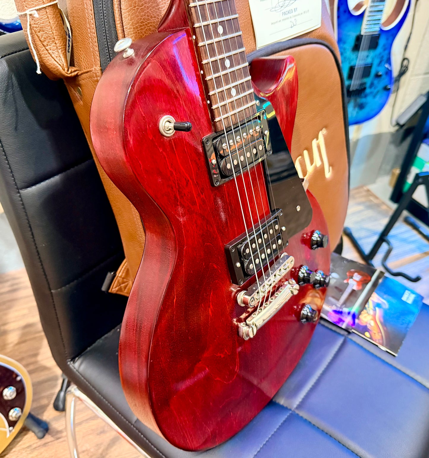 🌟2018🌟 Gibson USA Les Paul Studio Faded~ Worn Cherry~ Deluxe Gig Bag & Docs!