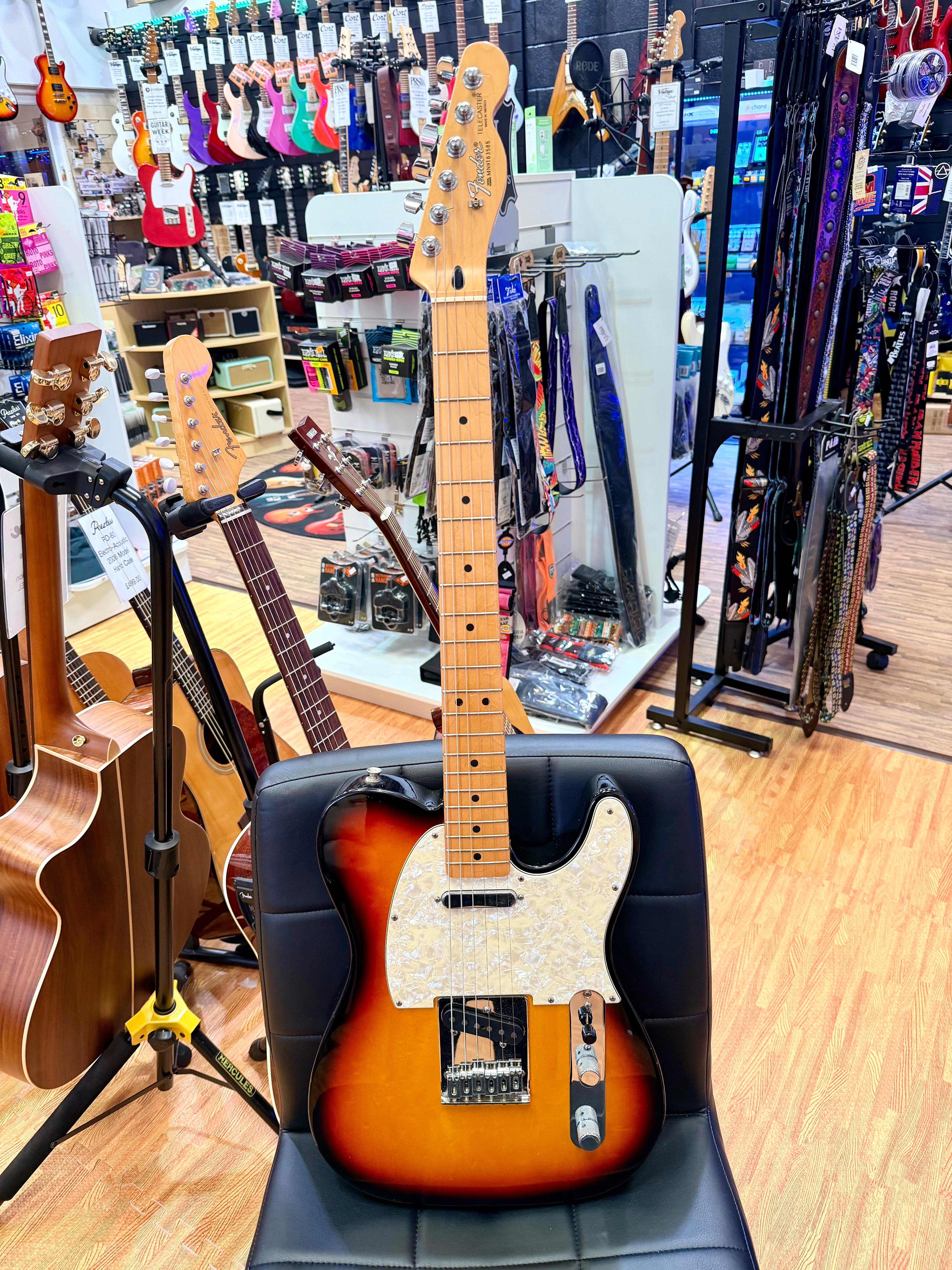 🔥1999🔥 Fender Mexican Standard Telecaster~ Brown Sunburst~ Maple~ MIM Tele!