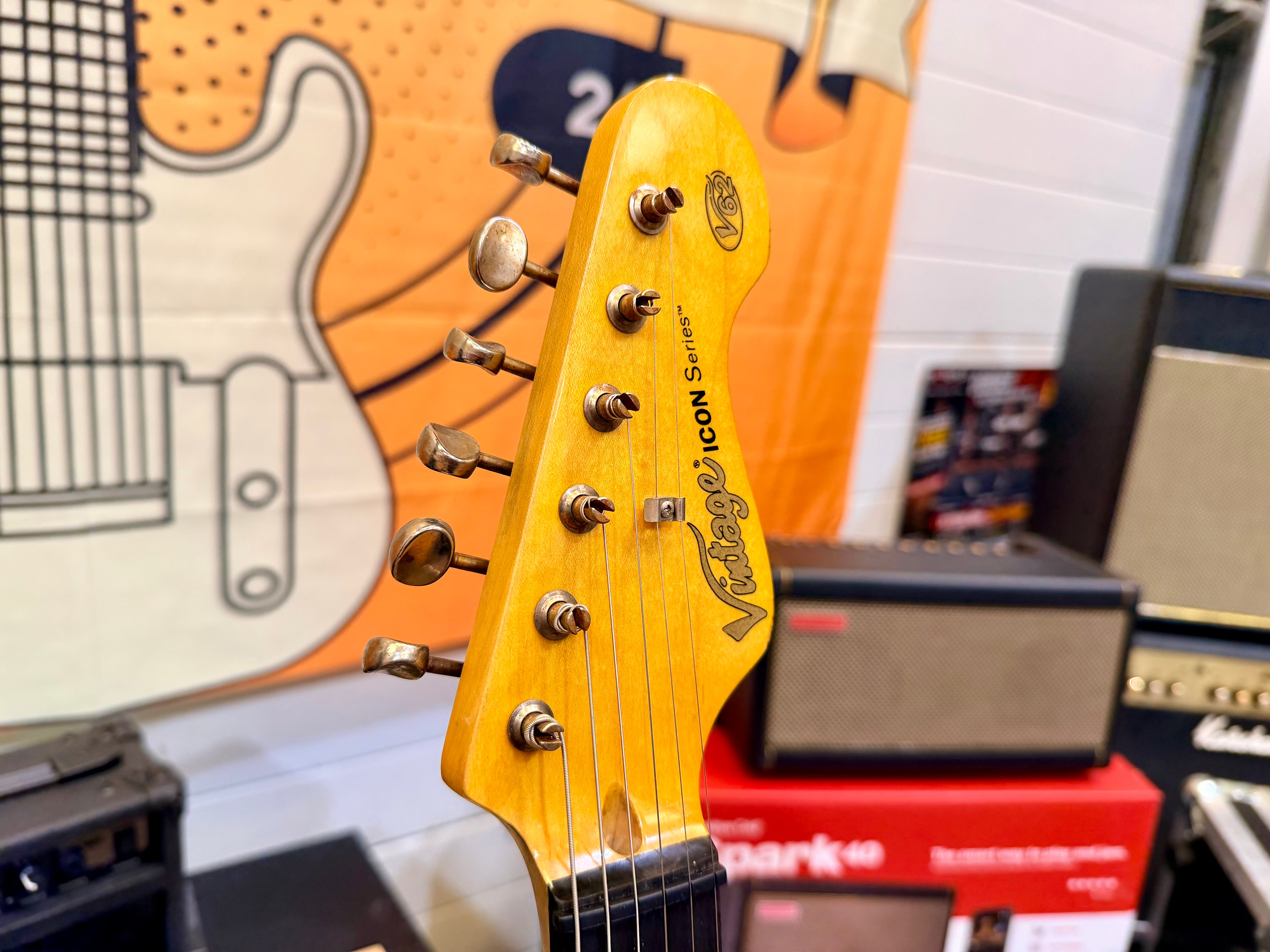 🔥 Vintage V62 ICON Distressed Ash Blonde Telecaster Style Wilkinson Pickups 🔥