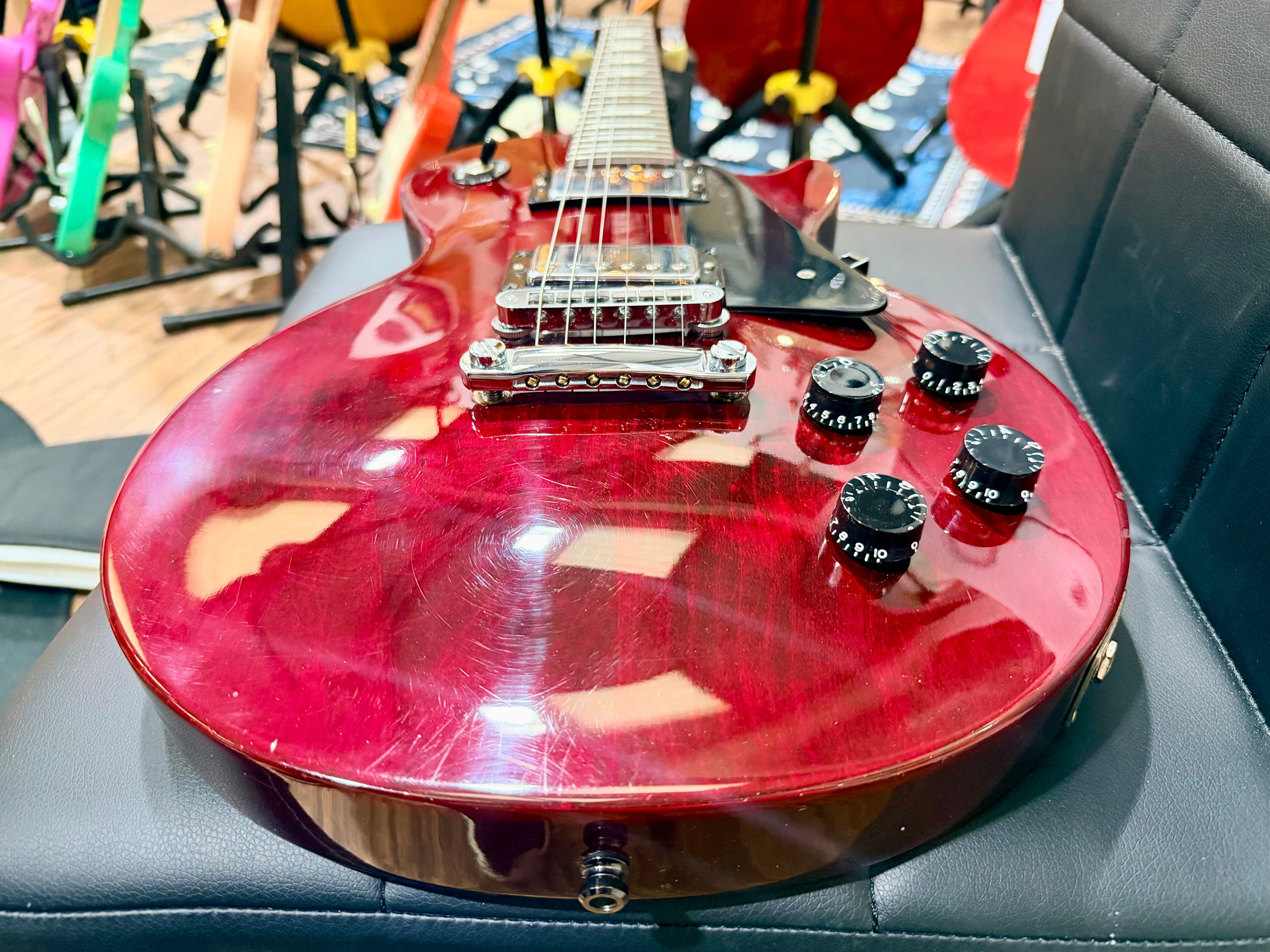 🔥2003🔥 Gibson Les Paul Studio USA~ Electric Guitar~ Wine Red~ 8lb:11oz!