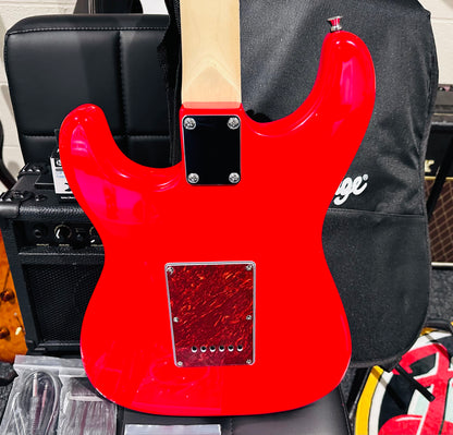🌟NEW🌟 Vintage V60 Maple Coaster~ Electric Guitar Starter Pack Red~ Strat Style!