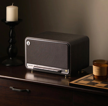 Edifier D32 Tabletop Retro Bluetooth Speaker Hi-Fi Hi-Res Audio 60W RMS - Black Walnut