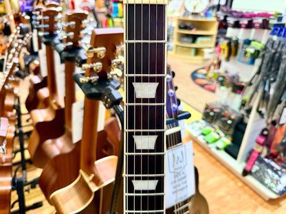 🔥MINT🔥 Vintage V100T BK ReIssued Series Electric Guitar~ Flamed Thru Black LP!