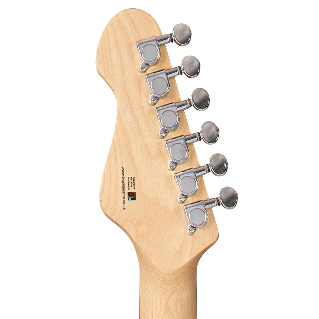 Mairants EG6 Electric Guitar Gloss Black Strat Style 3 Single Coil Pickups NEW