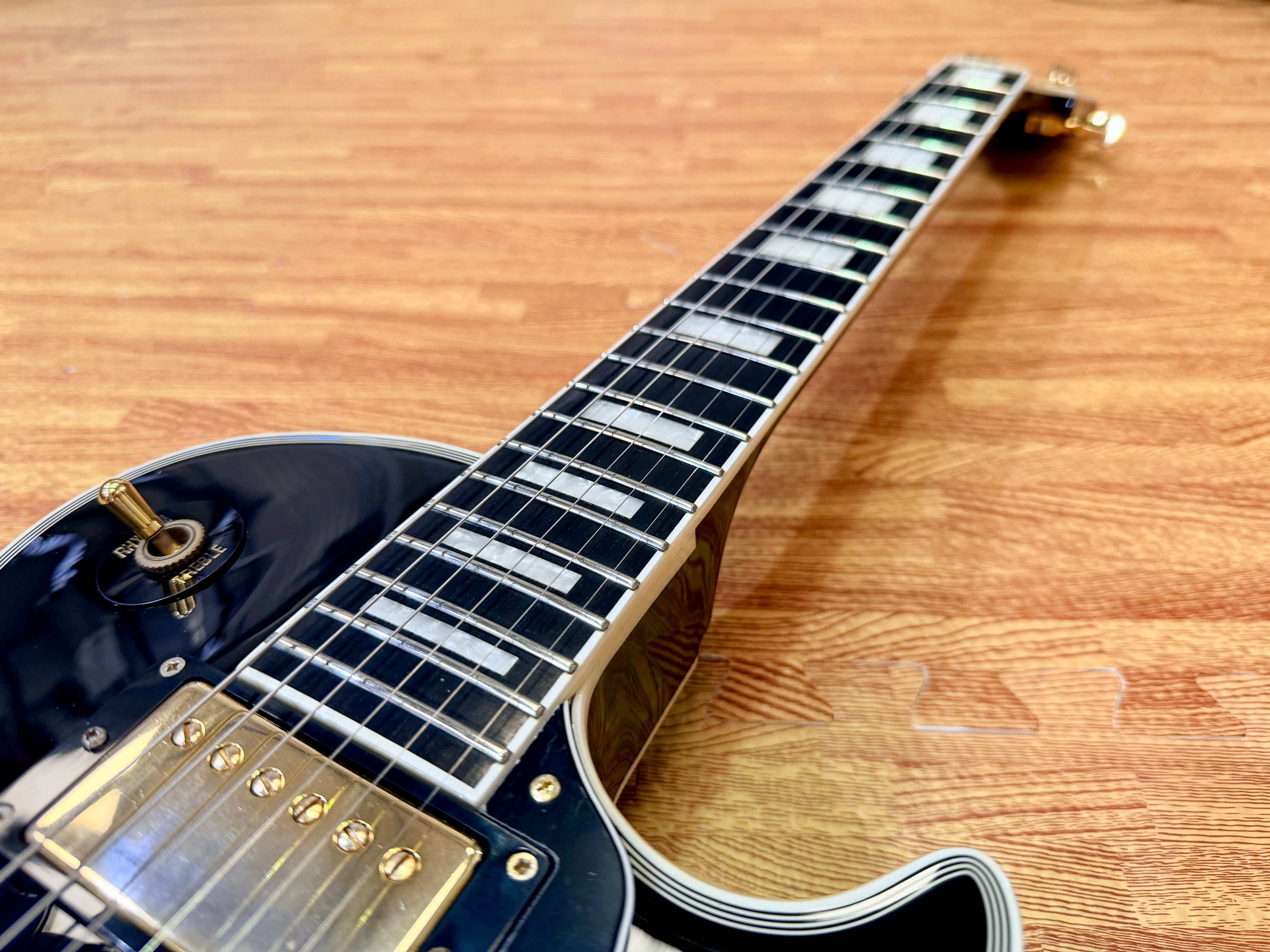 🔥2018🔥 Edwards E-LP-105CD Les Paul Custom Ebony~ Made In Japan ‘ESP’ MIJ + Bag