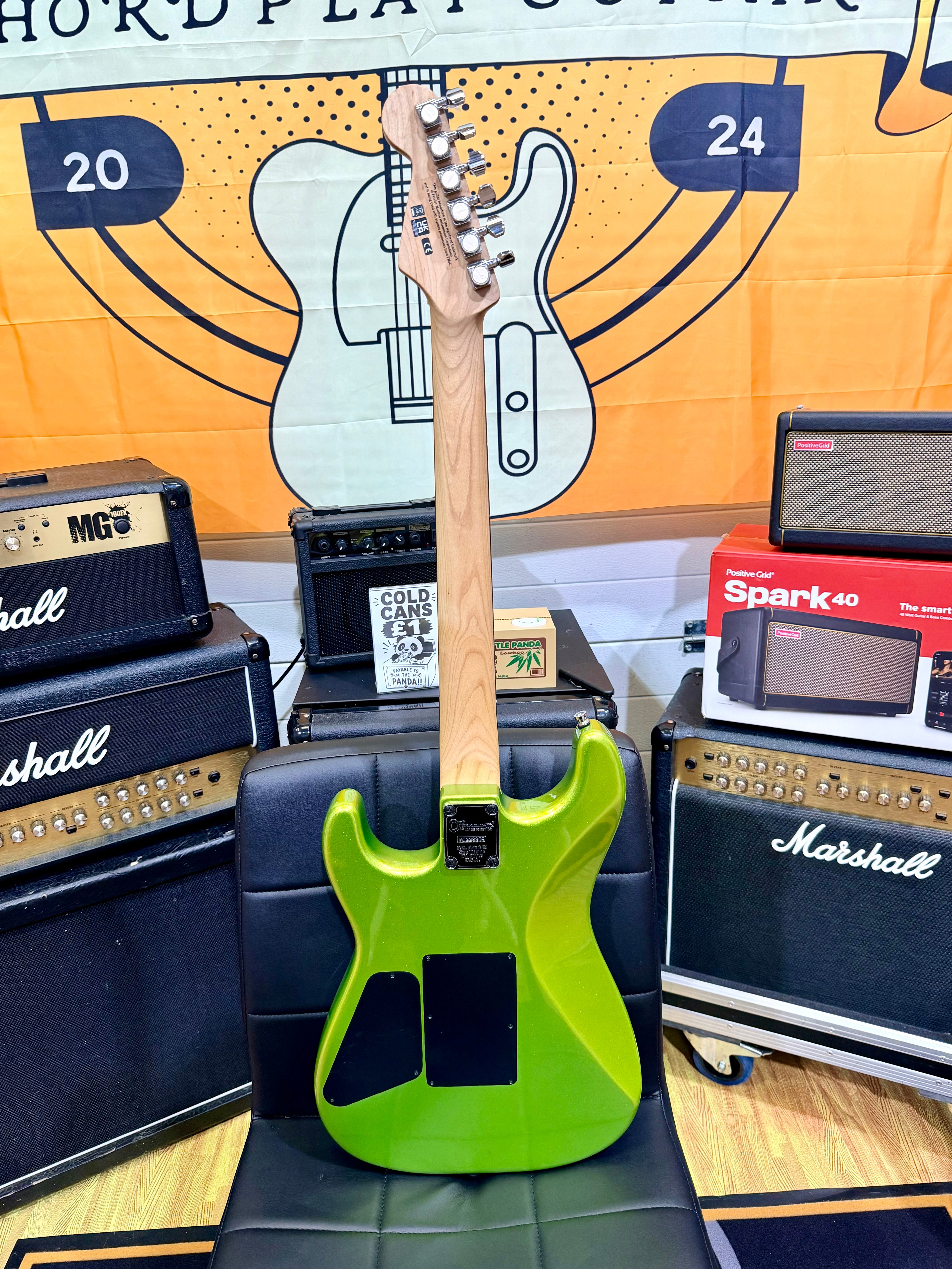 ⚡️2022⚡️ Charvel Pro-Mod San Dimas Style 1 HH FR E~ Lime Green Metallic~ Floyd!