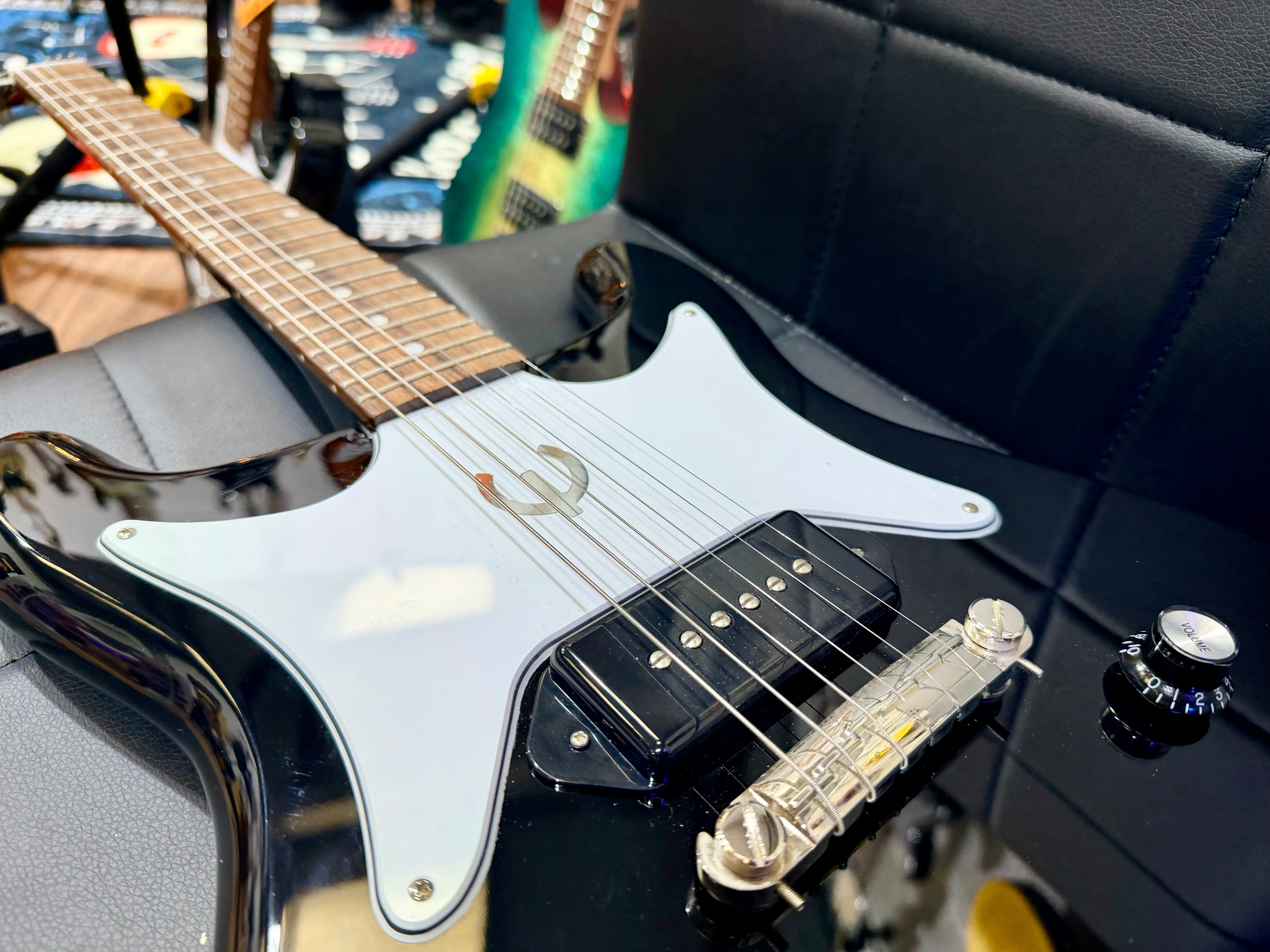 ✨2024✨ Epiphone Coronet~ Ebony  Electric Guitar~ P90~ Cherished Condition!