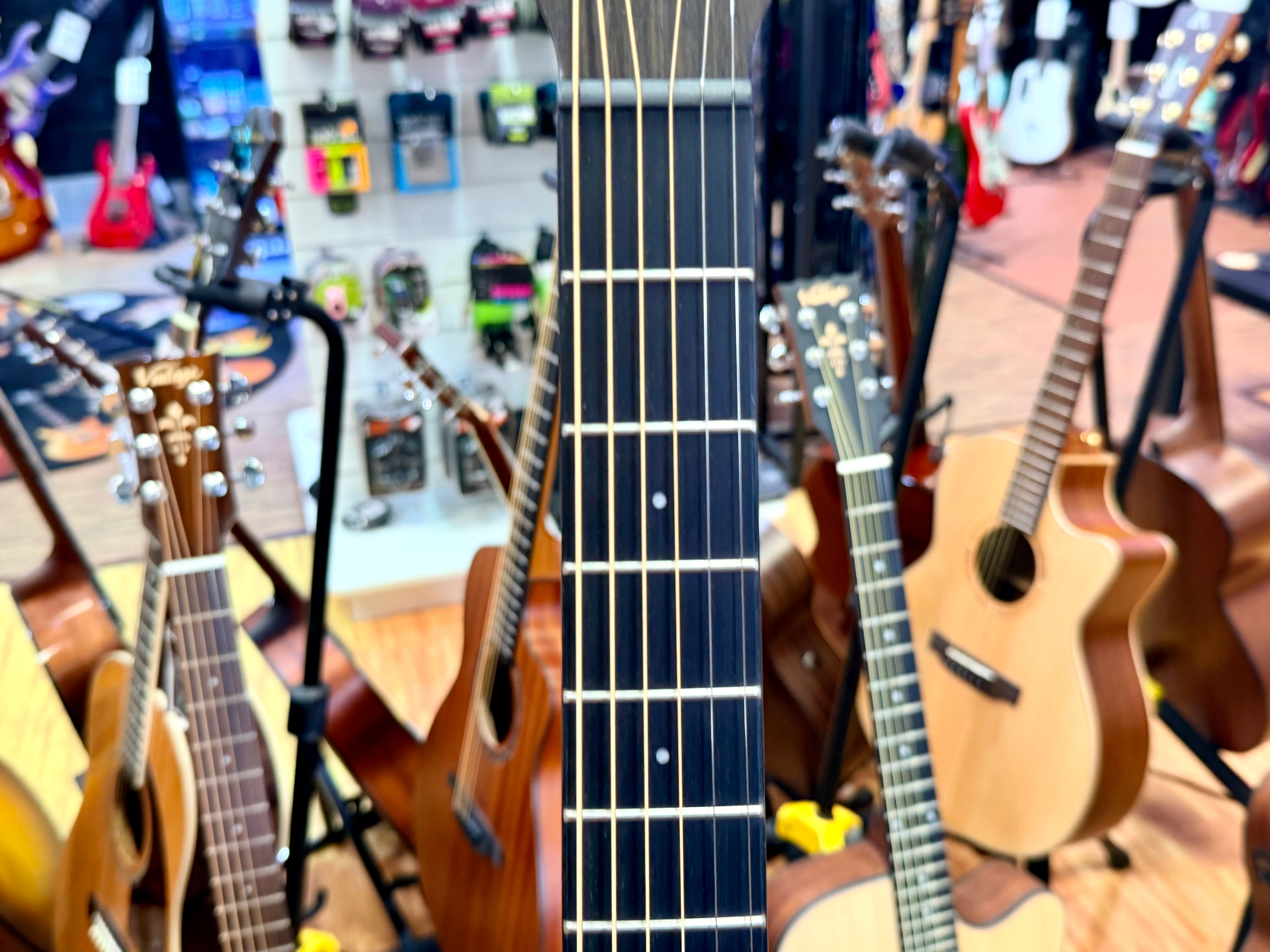 🪵NEW🪵 Vintage VE660MM Mahogany Series Electro Acoustic Guitar~ Dreadnought!