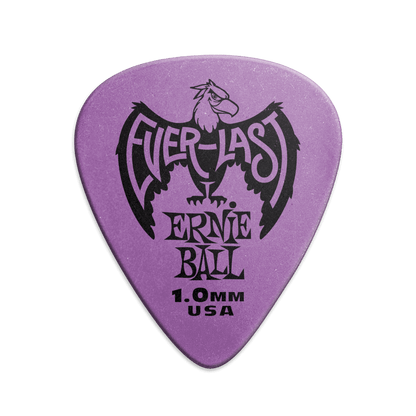 Ernie Ball Everlast Picks- 1.00mm Purple 12 Pack
