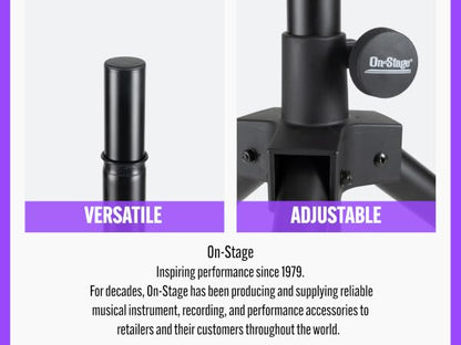 🔥 1/2 PRICE 🔥 On-Stage SSP7950 Pair All Aluminium PA Speaker Stands + Bag